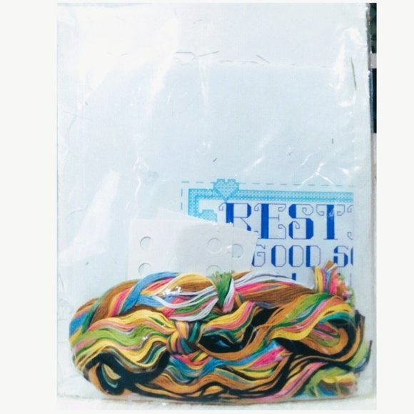 Stamped Cross Stitch Kit GOOD SEATING Janlynn Kit #140-193 New unopened 10"x13" - Picture 4 of 7